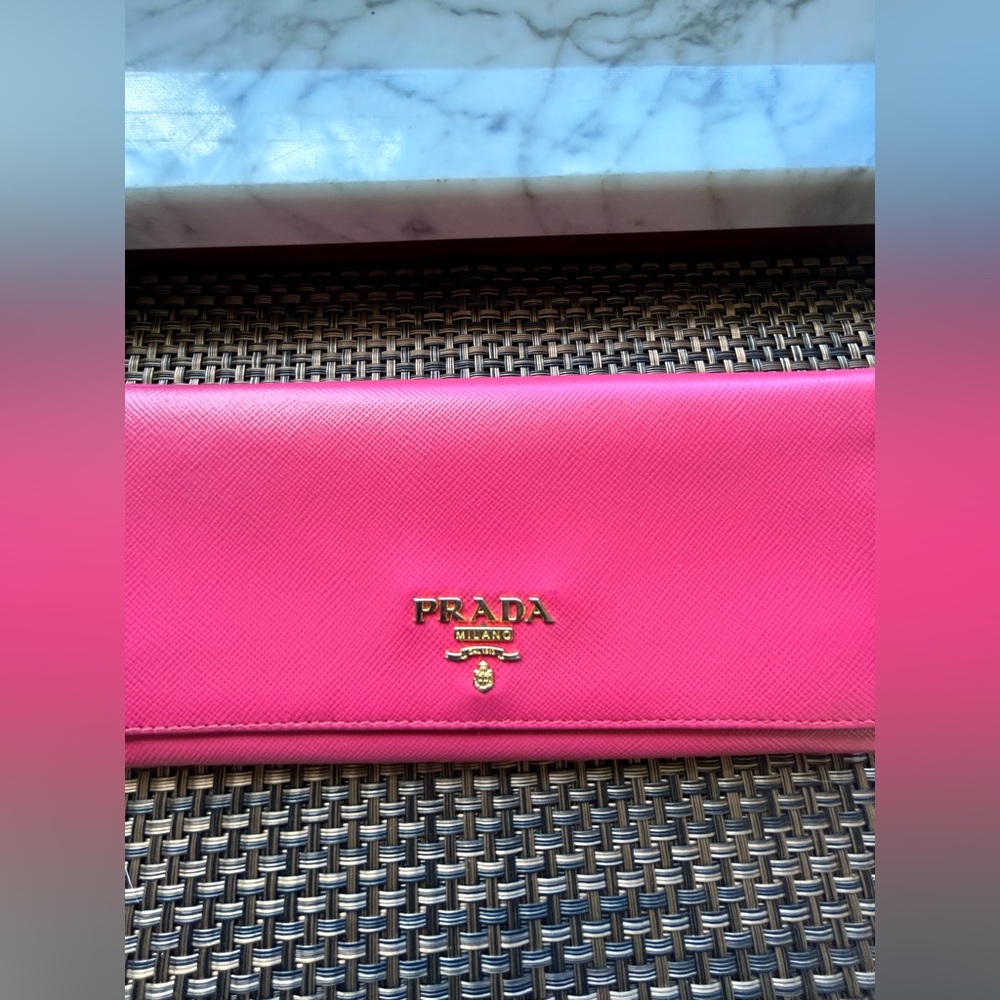 Prada Pink Continental Wallet